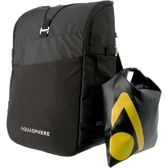 2024 Aquasphere 35L Transistion Backpack BA2000171 - Black / Hellgelb